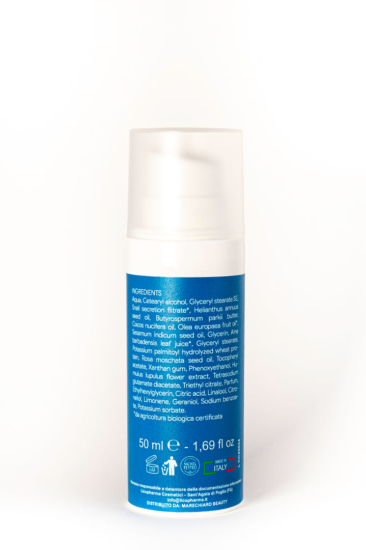 Crema Viso Illuminante con Bava di Lumaca e Aloe Vera - Effetto Radioso | 50ml