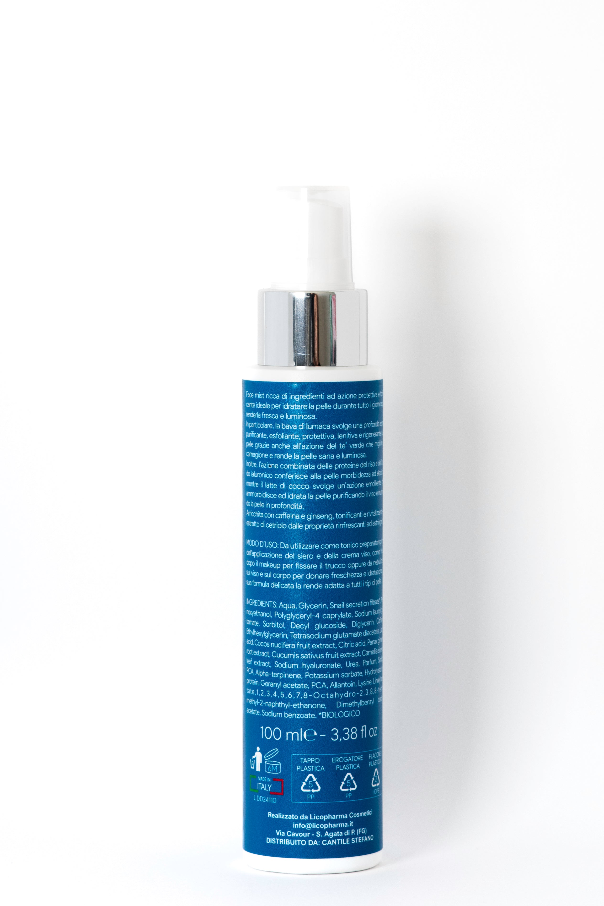 Tonico Viso Purificante - Equilibrante & Idratante con Acido Ialuronico | 200ml
