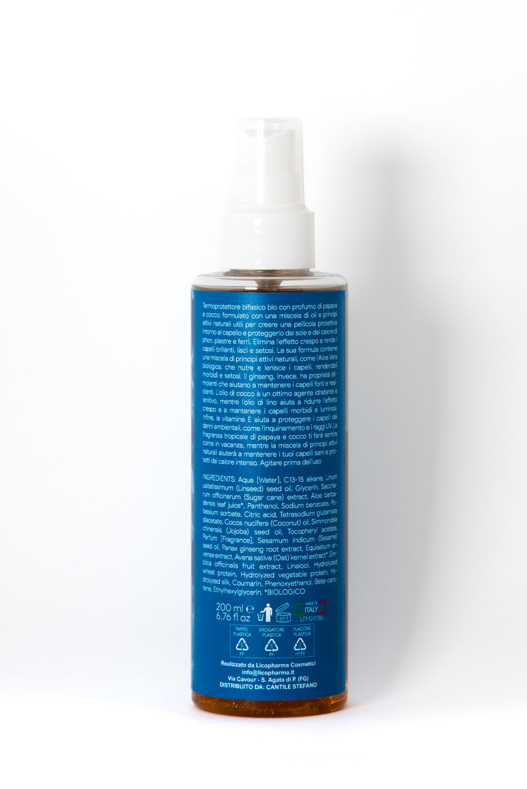 Olio Bifasico Spray Termo-Protettore – Protezione Termica & Anti-Crespo | 150ml