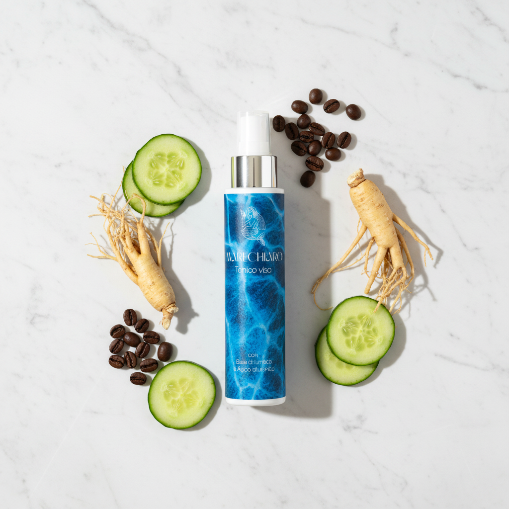 Tonico Viso Marechiaro - Composizione con Cetriolo, Ginseng & Caffè
